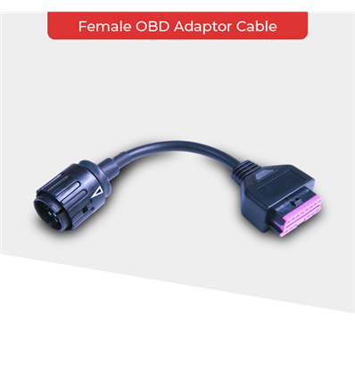10-pinOBD-II - Hex Female OBD Adaptor Cable (10-pin adapter for OBD-II GS-911) - in-parts